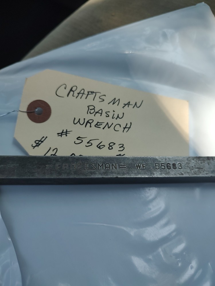 Craftsman basin wrench #55683 for plumbers use