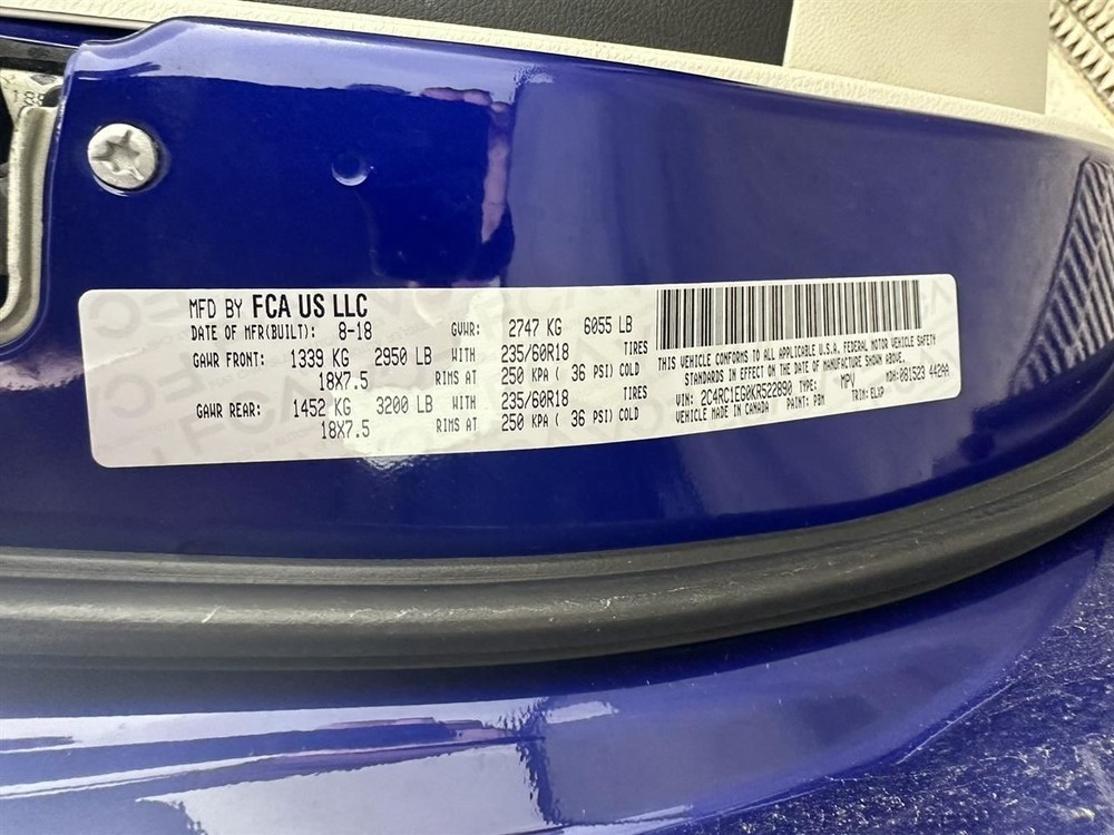 Camera/Projector Camera Front View Fits 17-20 PACIFICA 2805861