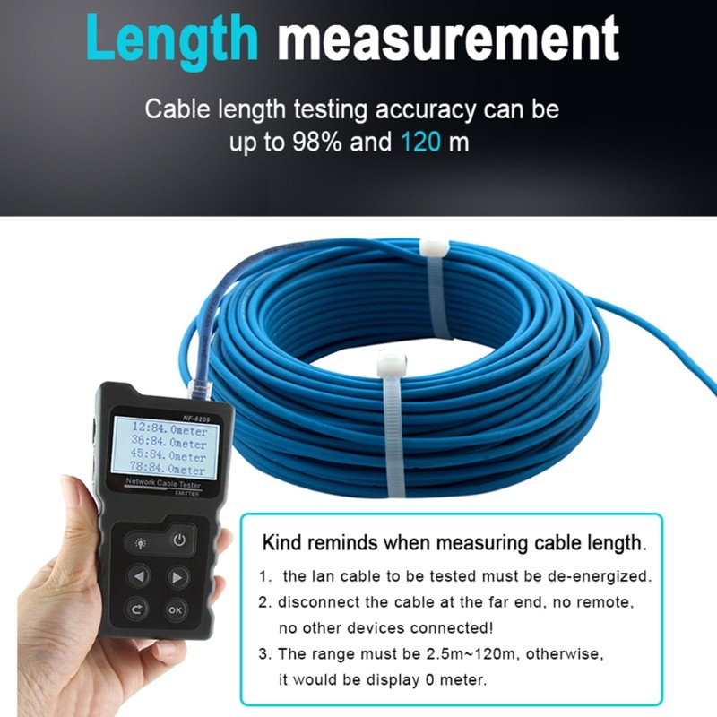 Cable Tracker Cable Testers Cable PoE Detector for POE Testing