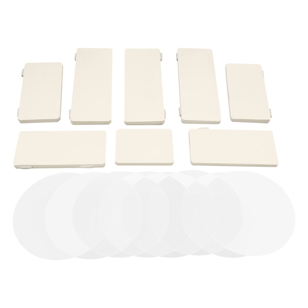 8PCS Milky White Foldable Paper Column Stands for Wedding Decorations