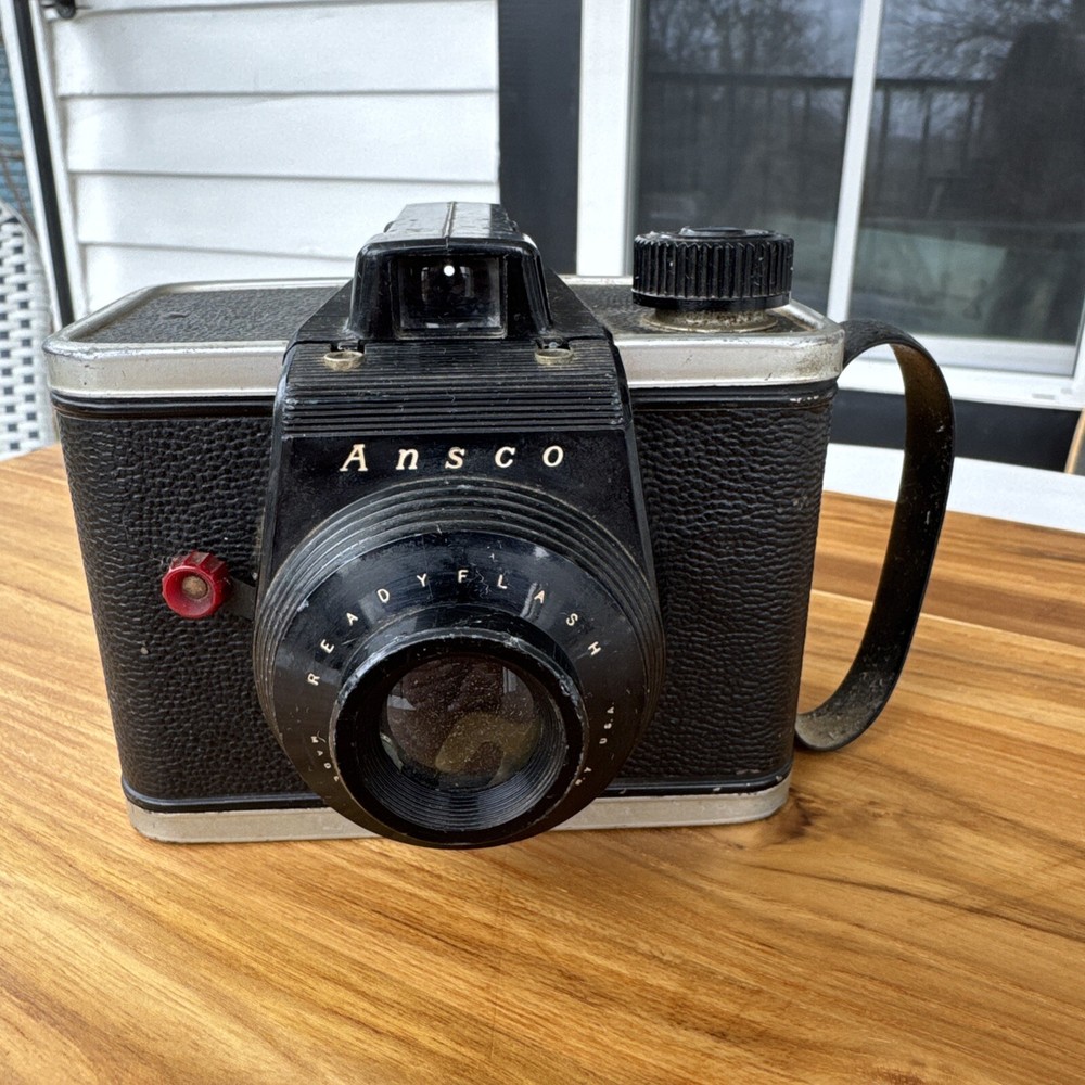 Vintage Ansco Ready Flash Box Camera – Untested, Classic Retro Film Camera