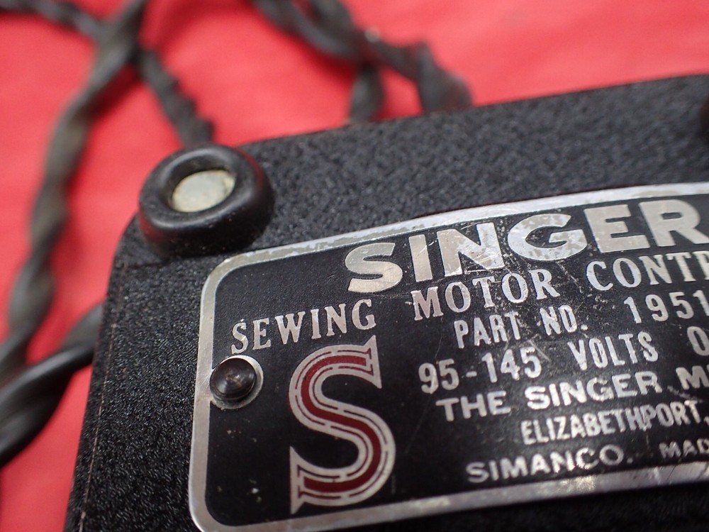 Vintage Singer Simaco Foot Controller 195182 TESTED Original