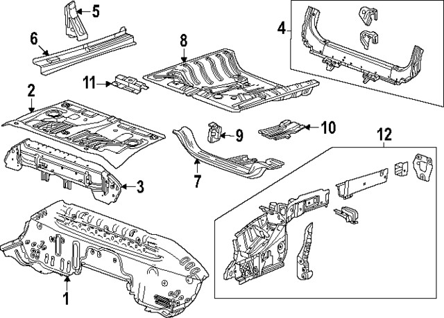 Genuine GM Lower Rail Assembly 60007827