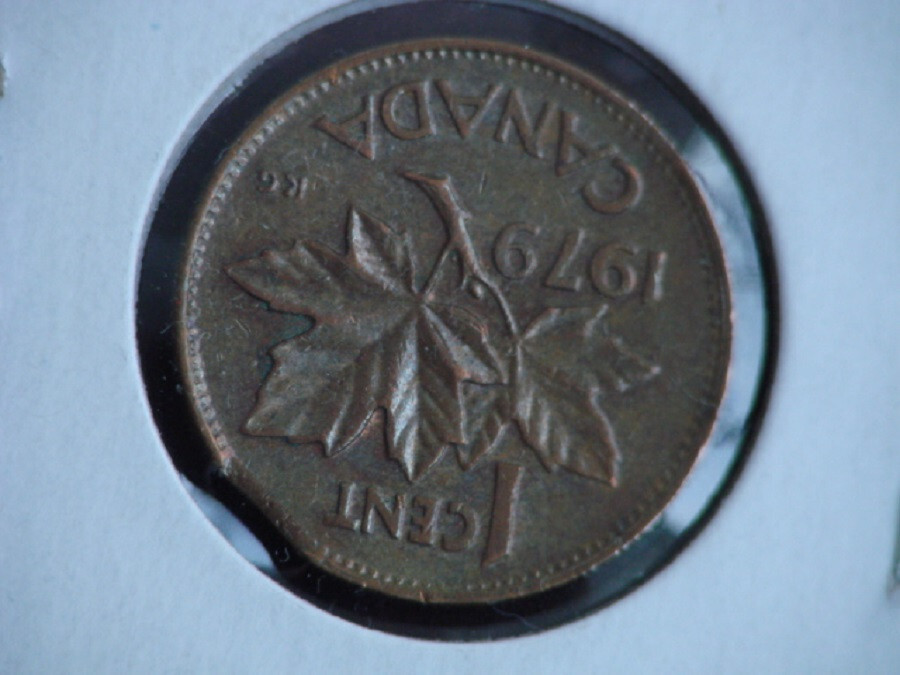 1979 Canada Clip Planchet Cent Error - Circ.