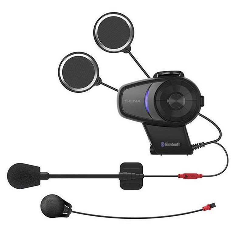 Sena 10S Motorcycle Bluetooth Communication System 2 Headset Dual Pack