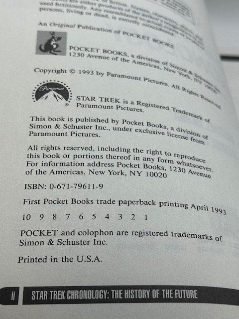 Star Trek Book Lot