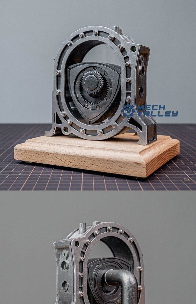 Rotor Engine Wankel Engine Model Rotatable Stainless Steel Desktop Ornament Gift