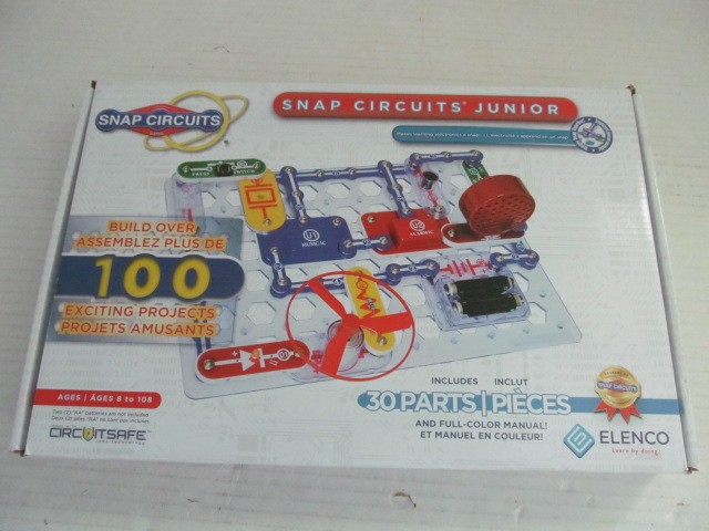 Elenco Snap Circuits Jr. SC-100 w 100 Exciting Electronics Projects, Complete