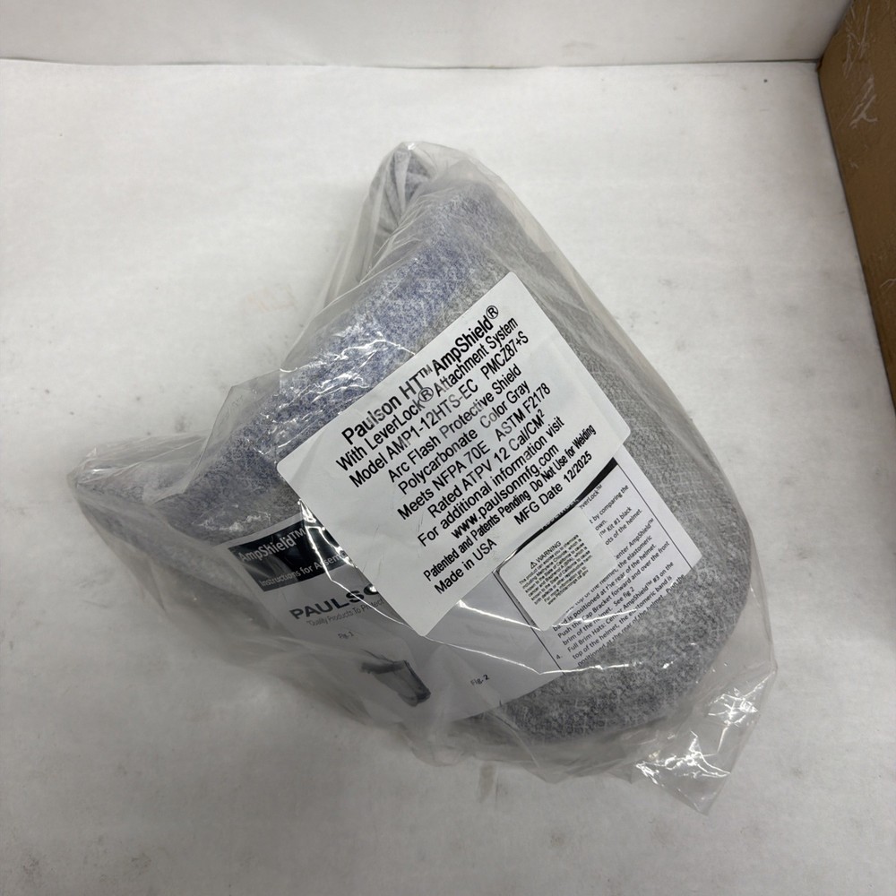 Paulson AmpShield Model AMP1-12-HTS Arc Flash Protective Shield, Polycarbonate,