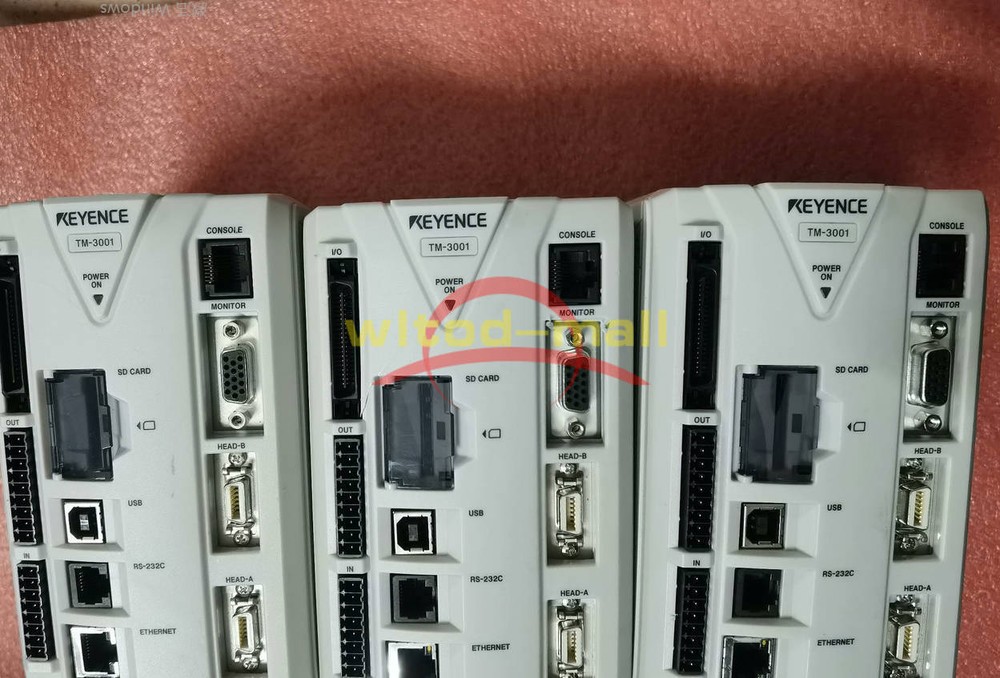 One Keyence TM-3001 High Speed 2D Optical Micrometer Controller Used