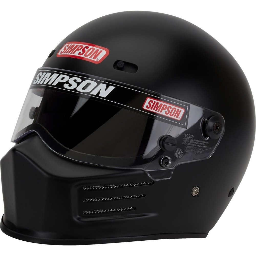Simpson SA2020 Super Bandit Helmet, Matte Black, Large
