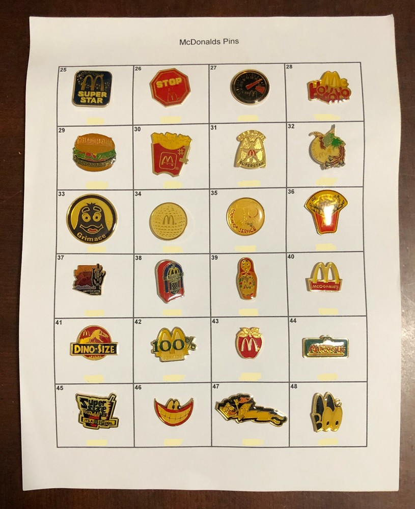 McDonald's Pins - various kinds & types *** SEE DESCRIPTION ***