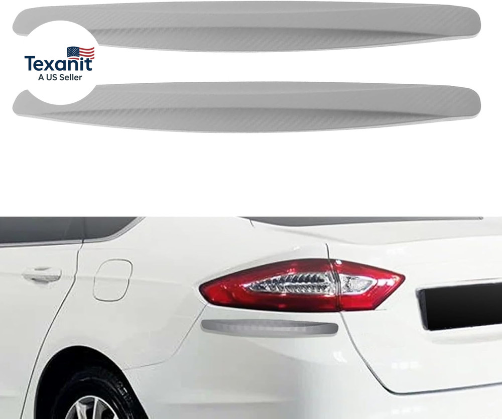 2PCS Car Bumper Protector Trim, Car Front Rear Bumper Protector Strip, Universal