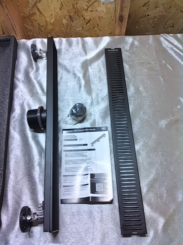 Vigo VG07002MB 24" Linear Shower Drain - Matte Black