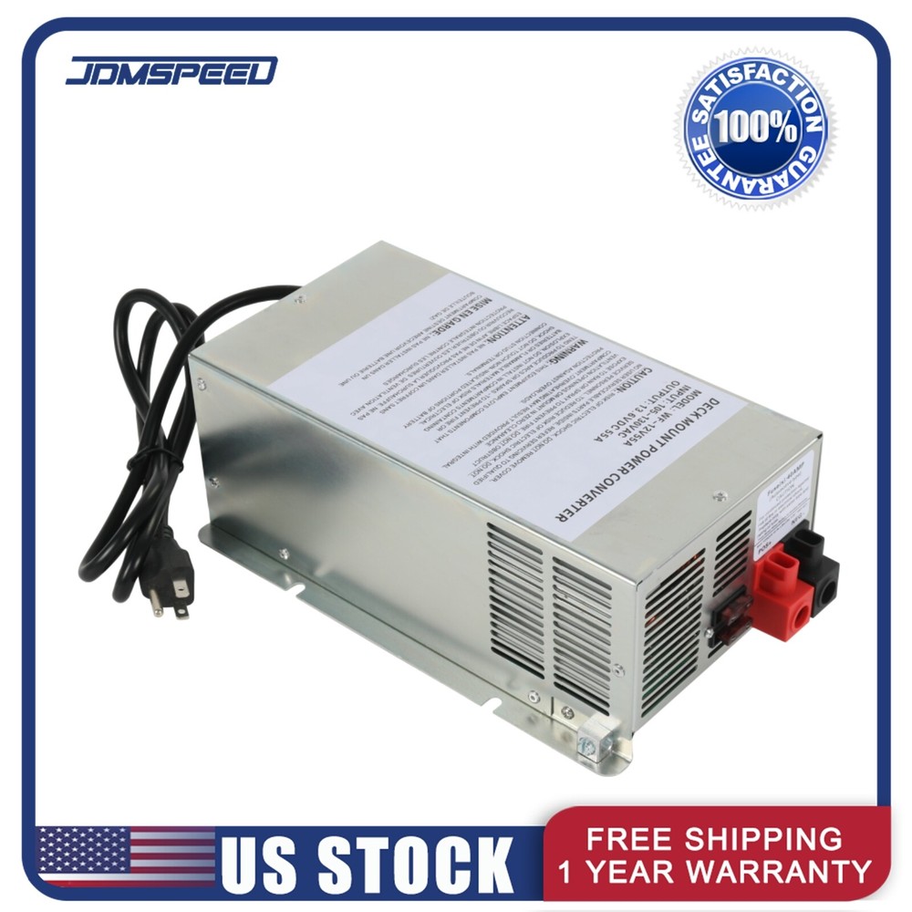 Converter 55 Amp Deck Power Converter Charger For RV Trailer Camper 12V WF-9855