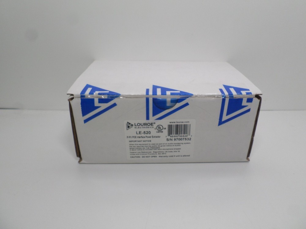 Louroe LE-520 IF PX Audtio Interface Poe Extractor Model C5-6