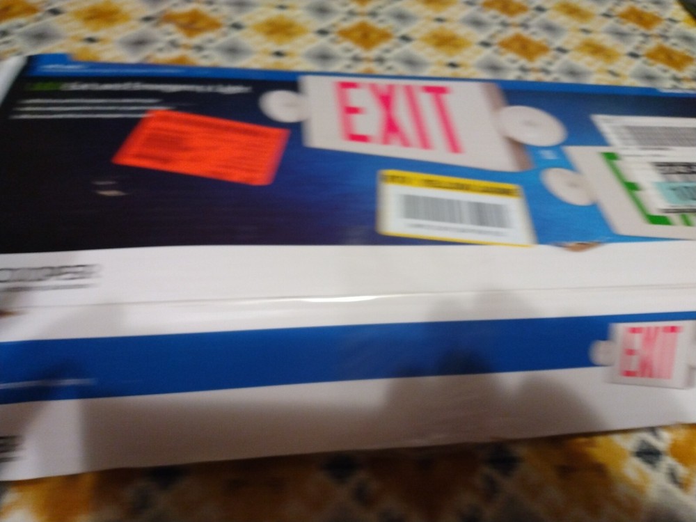 Sure-Lites White Integrated LED 2-Head Emergency Light Exit Sign