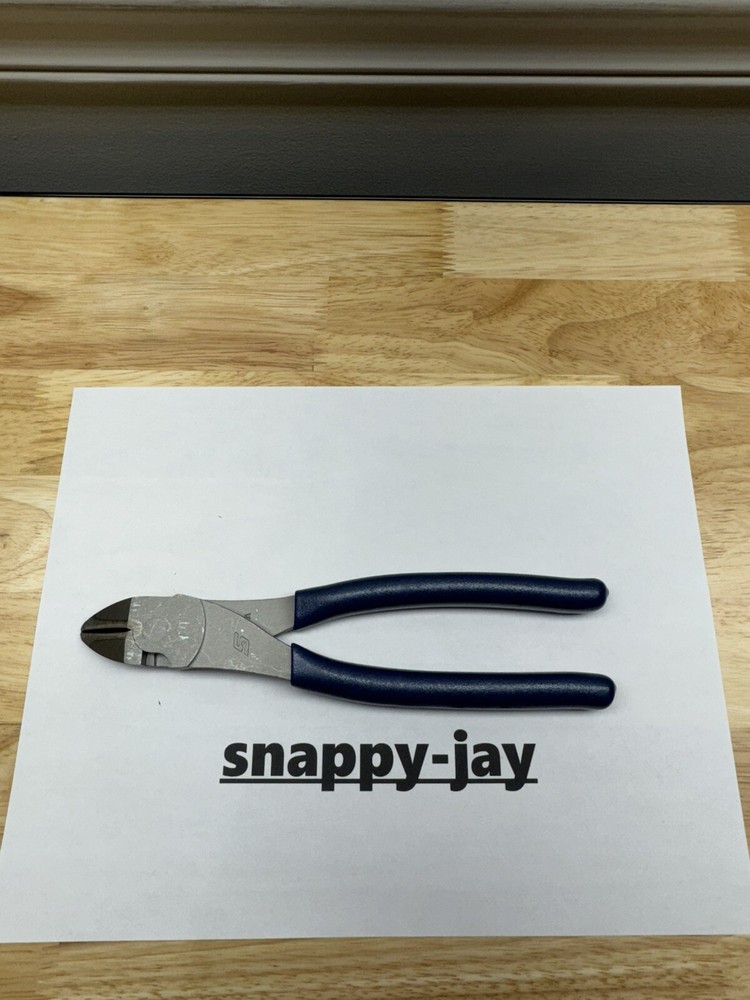 Snap-on Tools NEW POWER BLUE Soft Grip 8" High Leverage Diagonal Cutter 388ACF