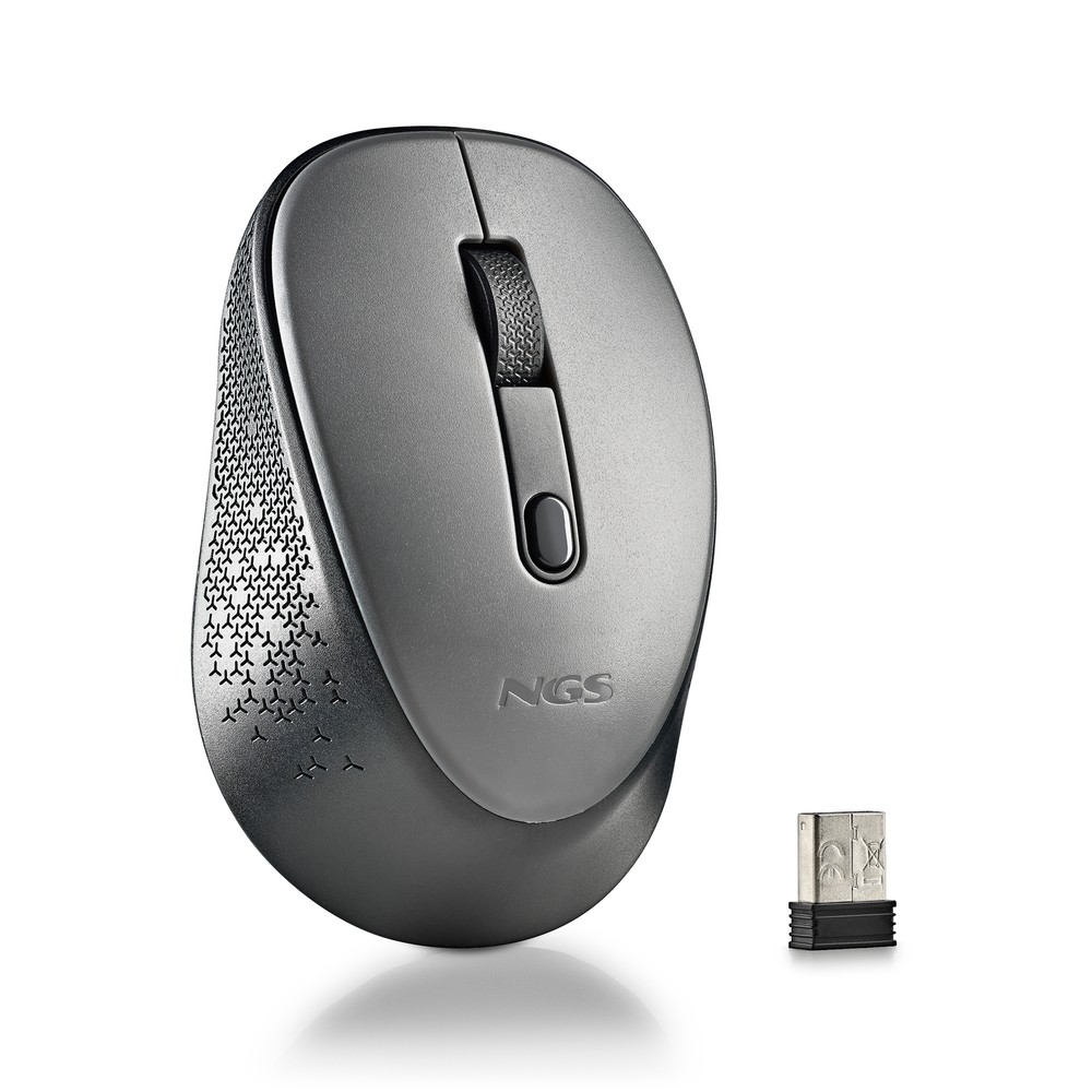 NGS Dew, 2.4Ghz Wireless Silent Mouse, Gray