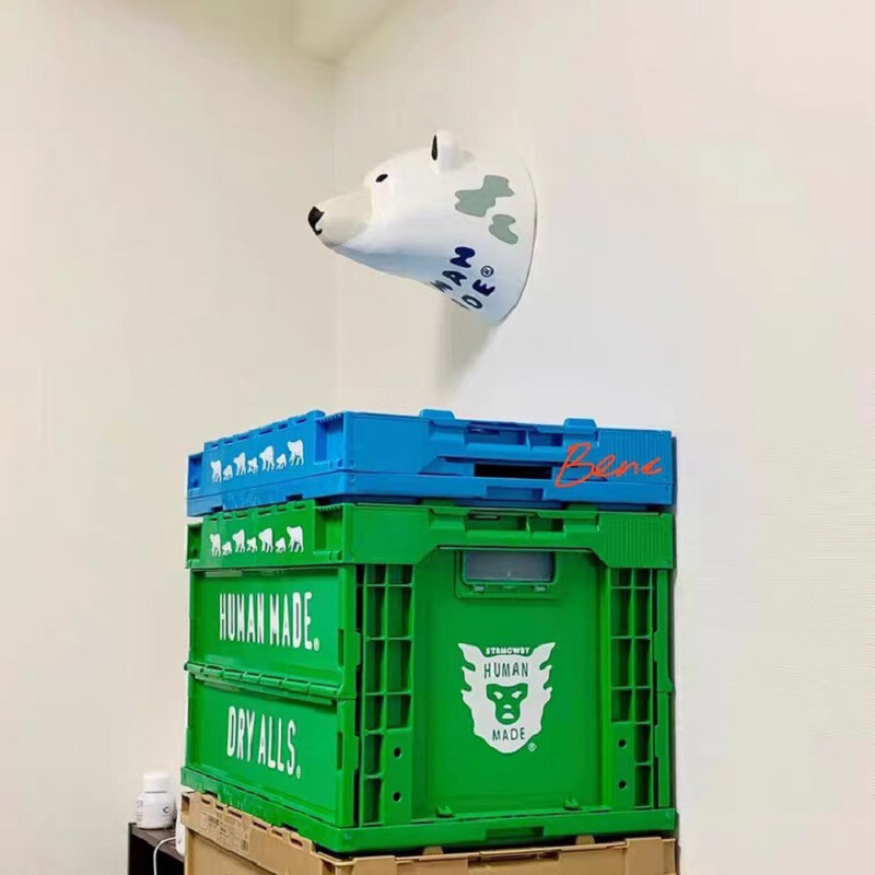 HUMAN MADE Green Multi-function Storage Outdoors Folding Plastic Storage Box 50L