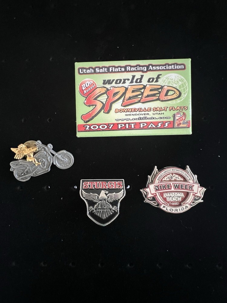 Vintage Biker Pin Lot