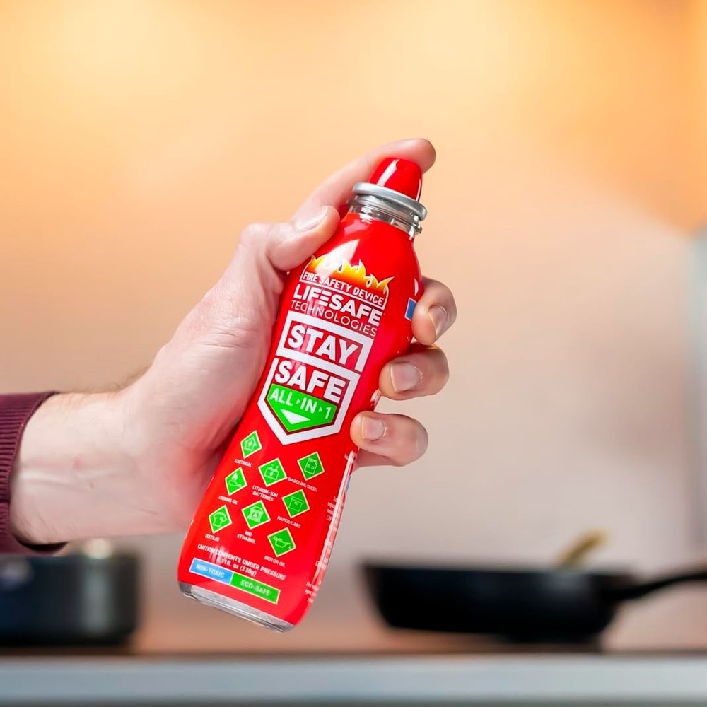 StaySafe Portable Fire Extinguisher – Eco-Friendly Fire Spray for 10 Fire Types