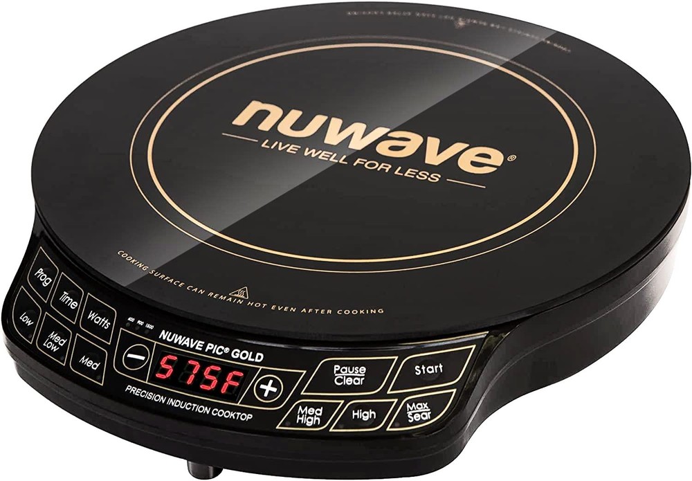 Nuwave Gold Precision Induction Cooktop, Portable, Powerful with Large 8” Hea...