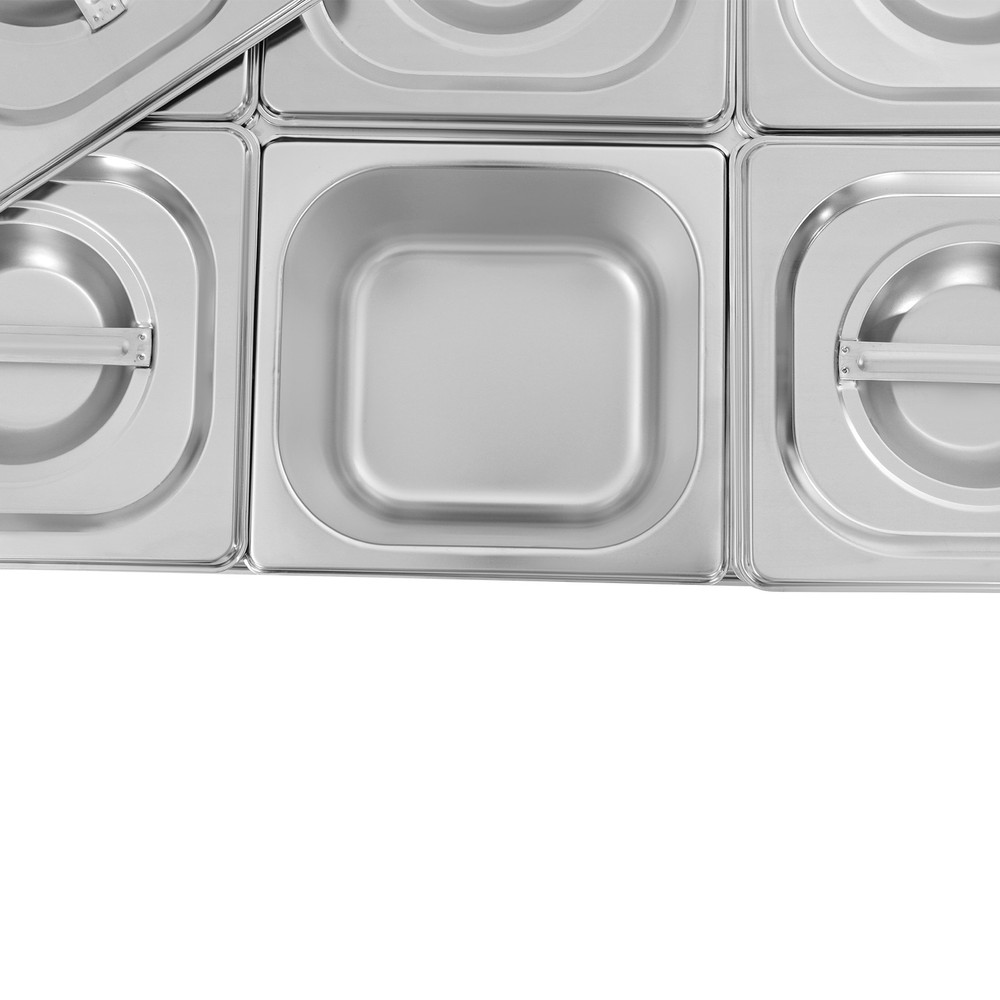 Fruit Pan Set 6 Small Pans Fruit Container With Lids And Water-filtering Gaskets