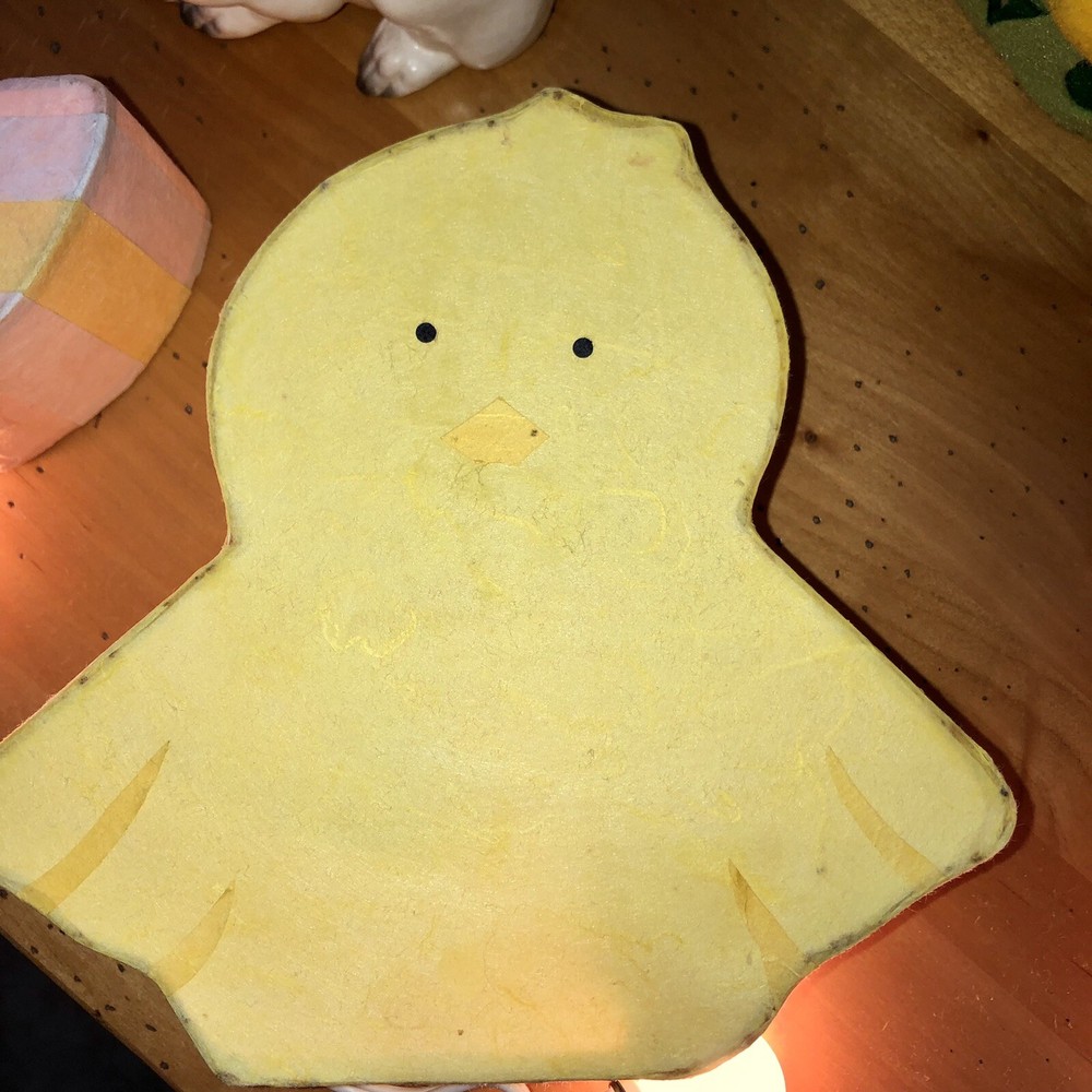 Rare 1999 Pottery Barn Kids Easter Chick & Egg Paper String Light