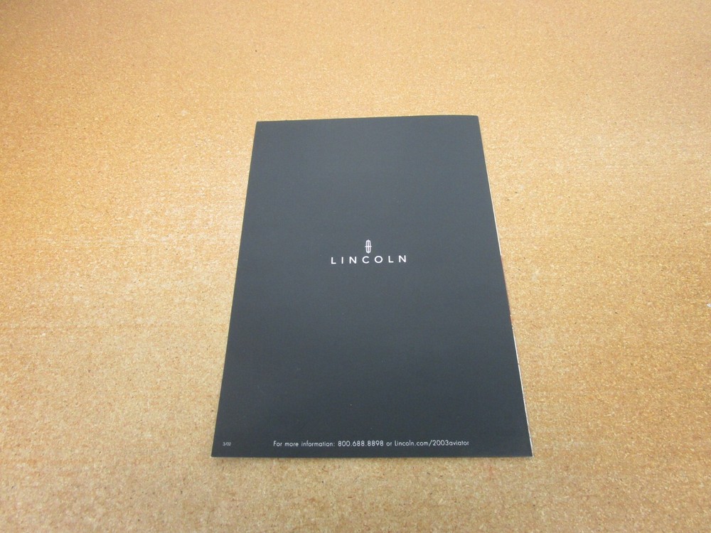 2003 Lincoln Aviator sales brochure 4 pg folder ORIGINAL