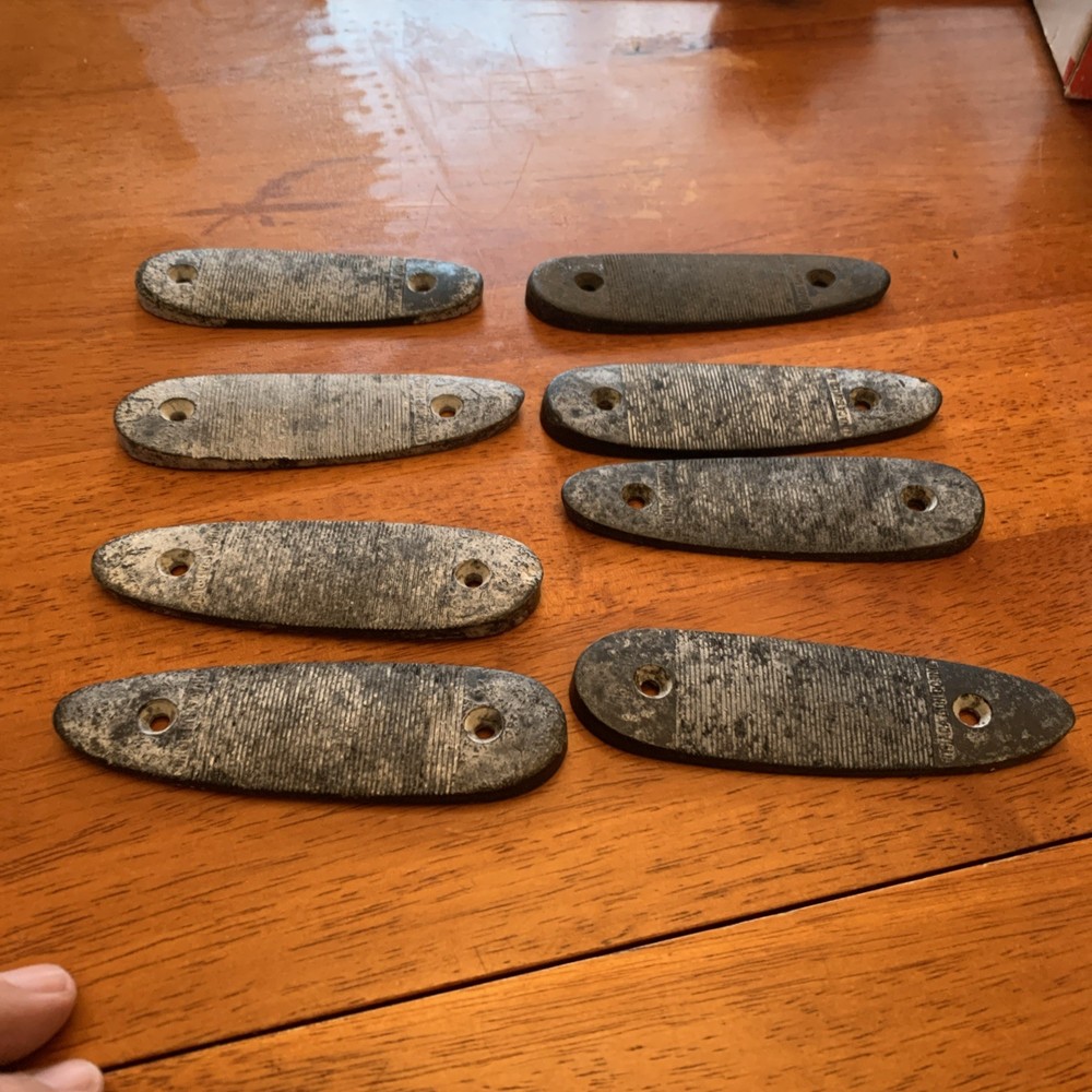 8 - VINTAGE ITHACA GUN CO BUTT PLATES