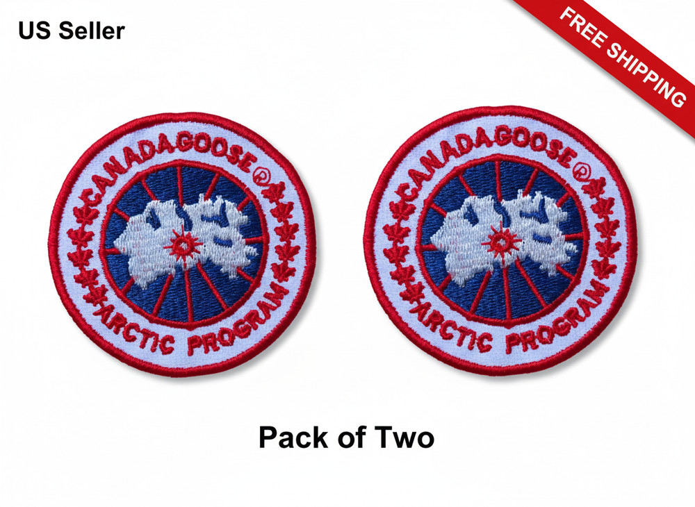 NEW (X2) Canada Goose -Arctic Program  Replacement Patch U.S.A. Stocked iron on