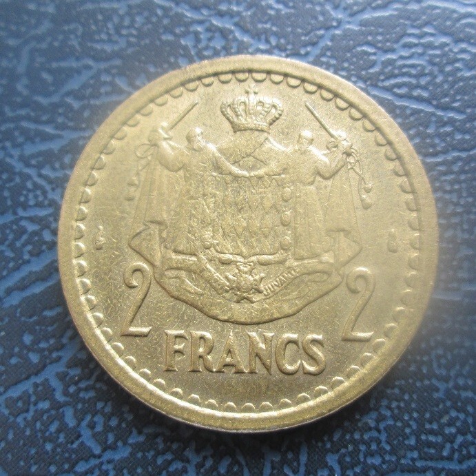 MONACO 2 Francs 1945 (ND) - Louis II