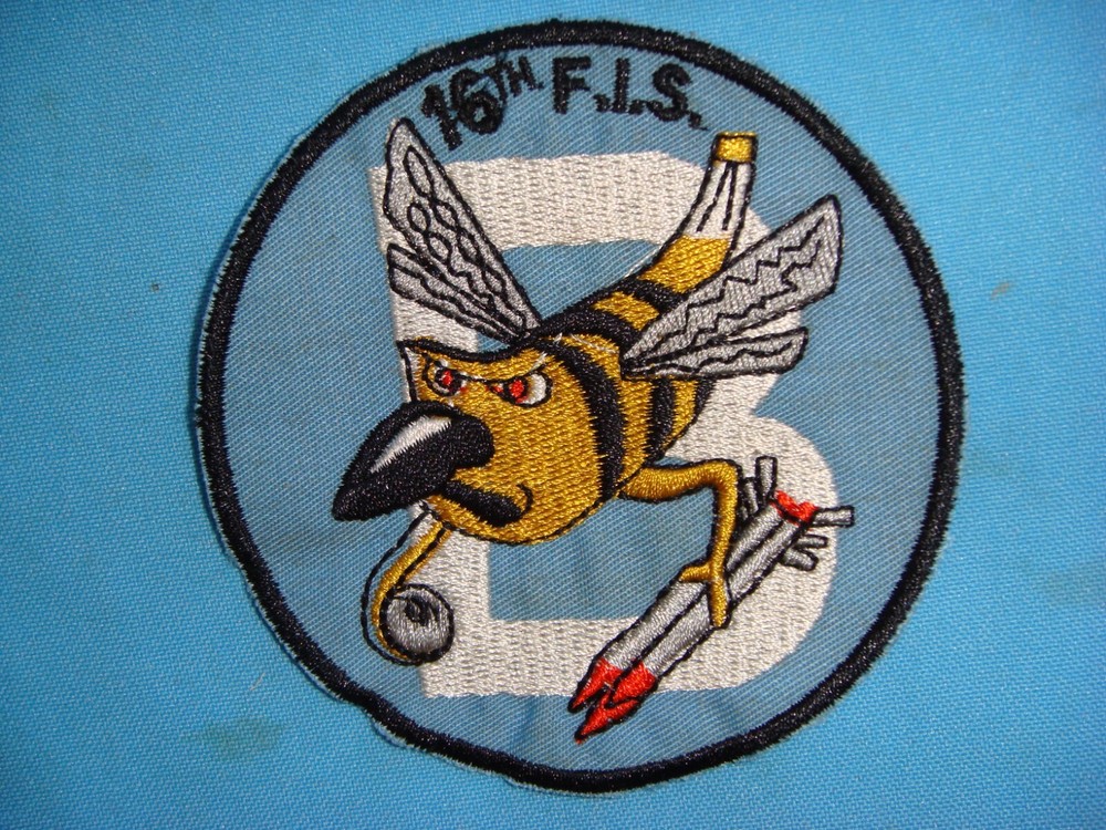 KOREA WAR PATCH, US B TROOP - 16th FIGHTER INTERCEPTOR SQUADRON