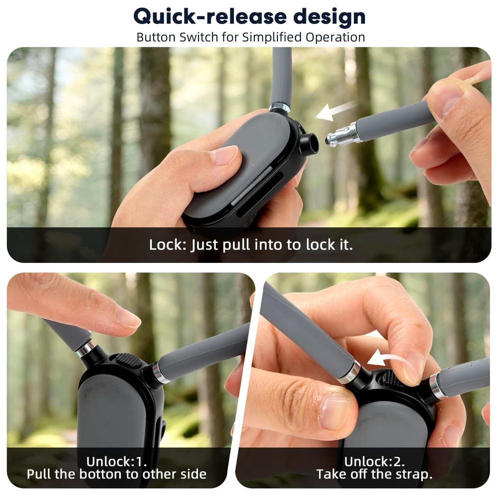 Hamillar Camera Phone Chest Neck Mount Holder for Video +