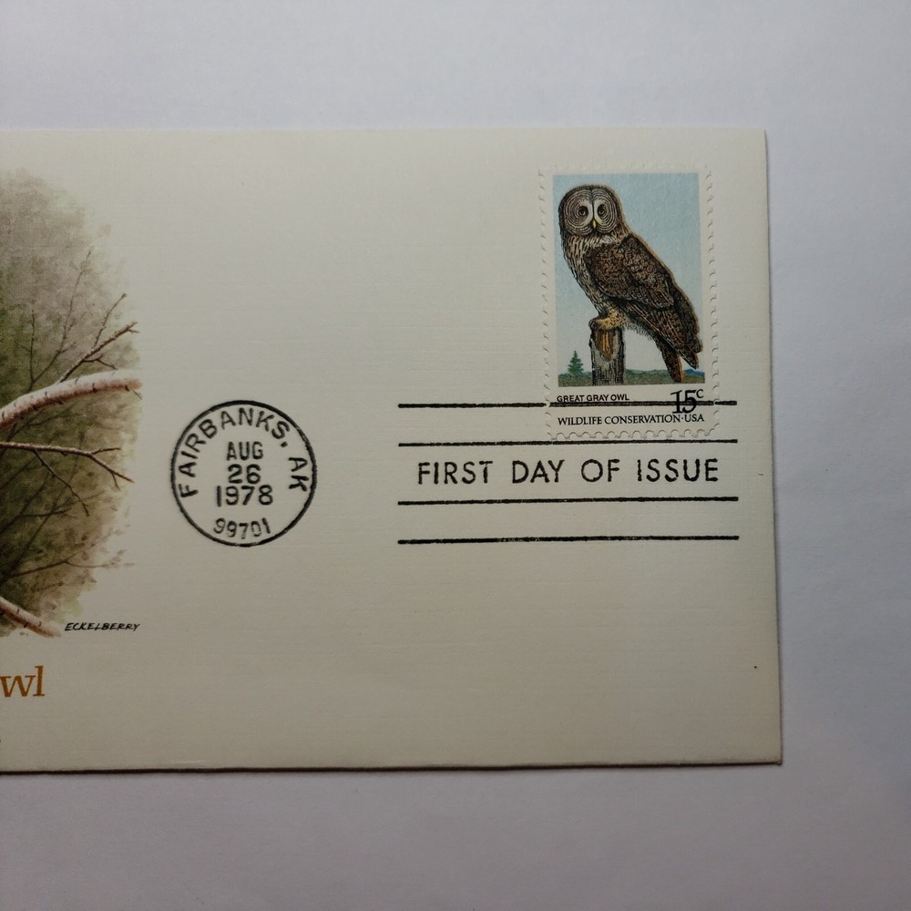 First Day Covers 1978 Great Grey Owl