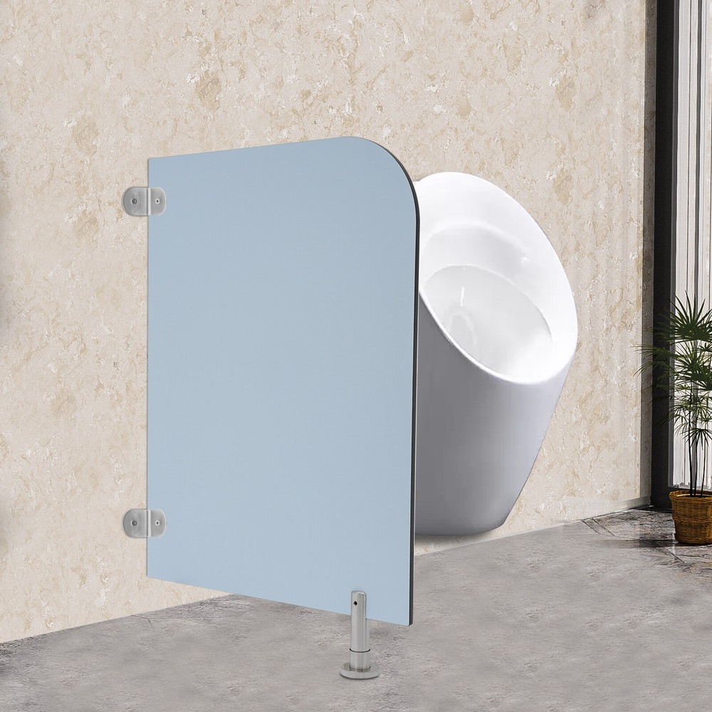 Wall-Mounted Men Urinal Partition Screen, Urinal Partition Divider Screen Blue