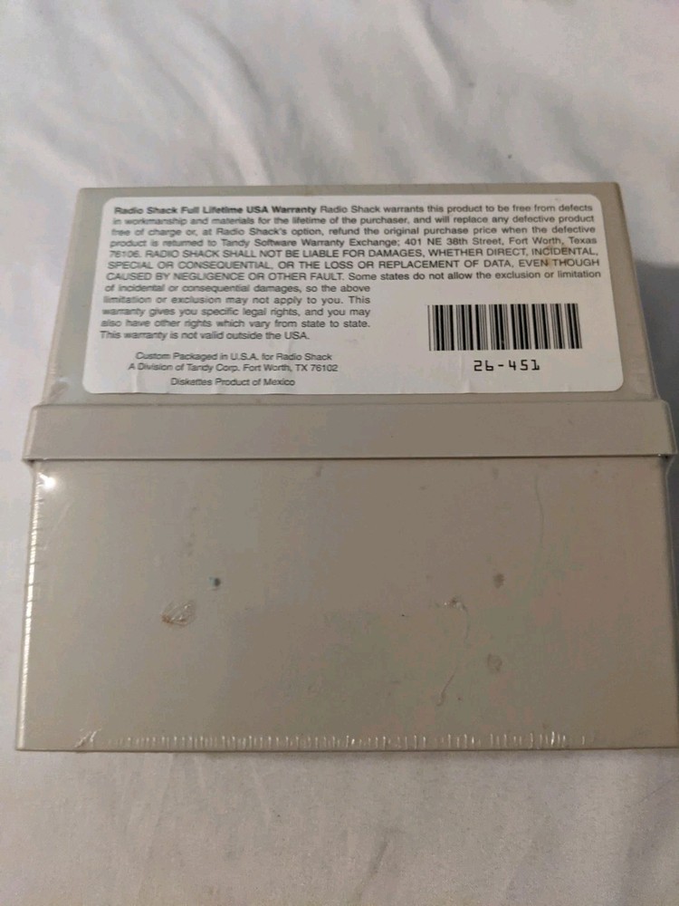 Radio Shack High Density Diskettes 5 1/4"
