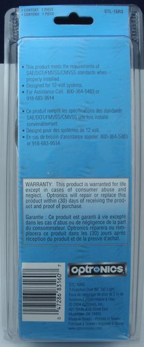 Optronics STL-16RS LED Tail Lights Over 80 6 Ft