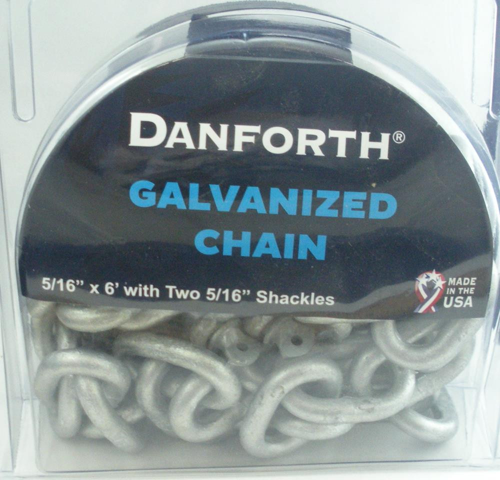 Tie Down Engineering 95130 1/4" X 6 ft Galvanized Anchor Chain