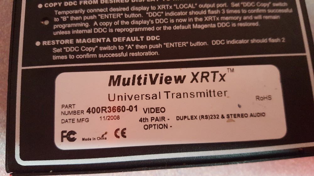 Magenta MultiView XRTX Universal Transmitter 400R3660-01