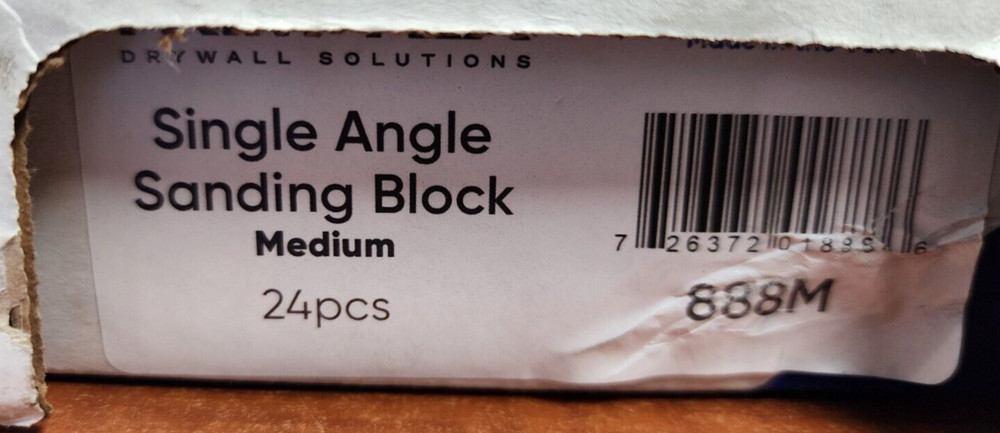 Trim-Tex 888 Single Angle Sanding Block- Medium Grit - 24 Pack