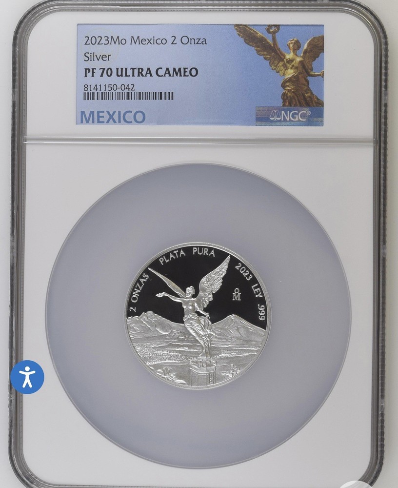 2023 2 Onza Silver Libertad NGC PF 70 Pop 200