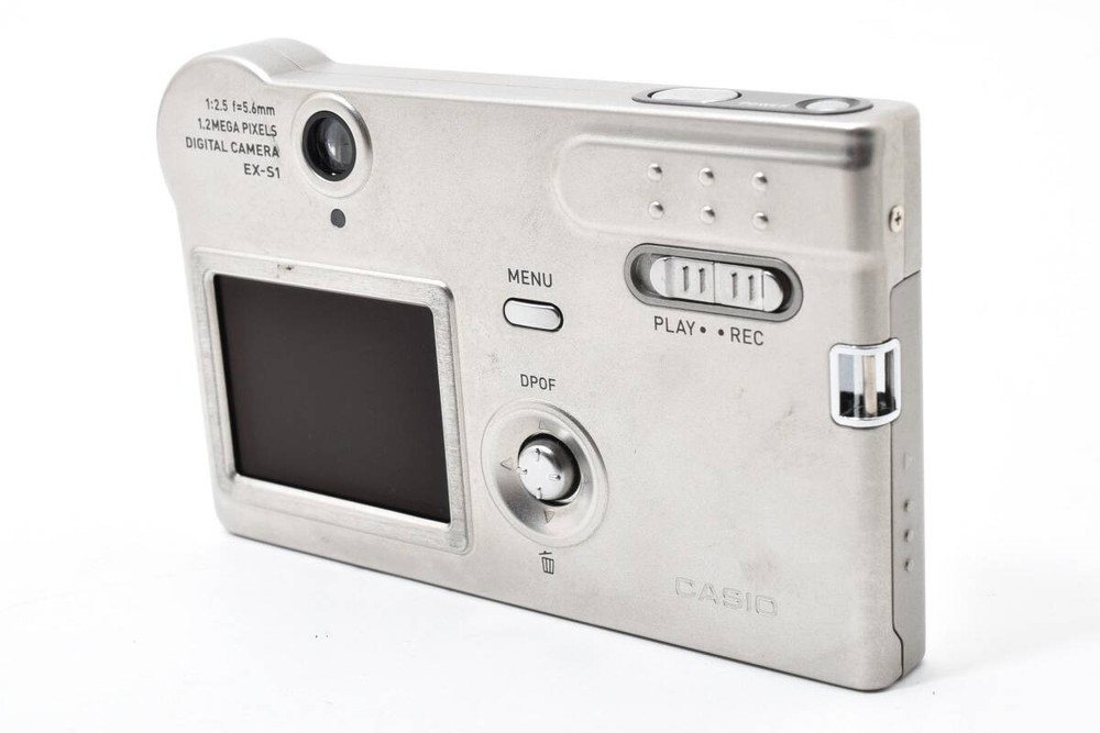 CASIO EXILIM EX-S1 Silver Compact Digital Camera AC100V Tested