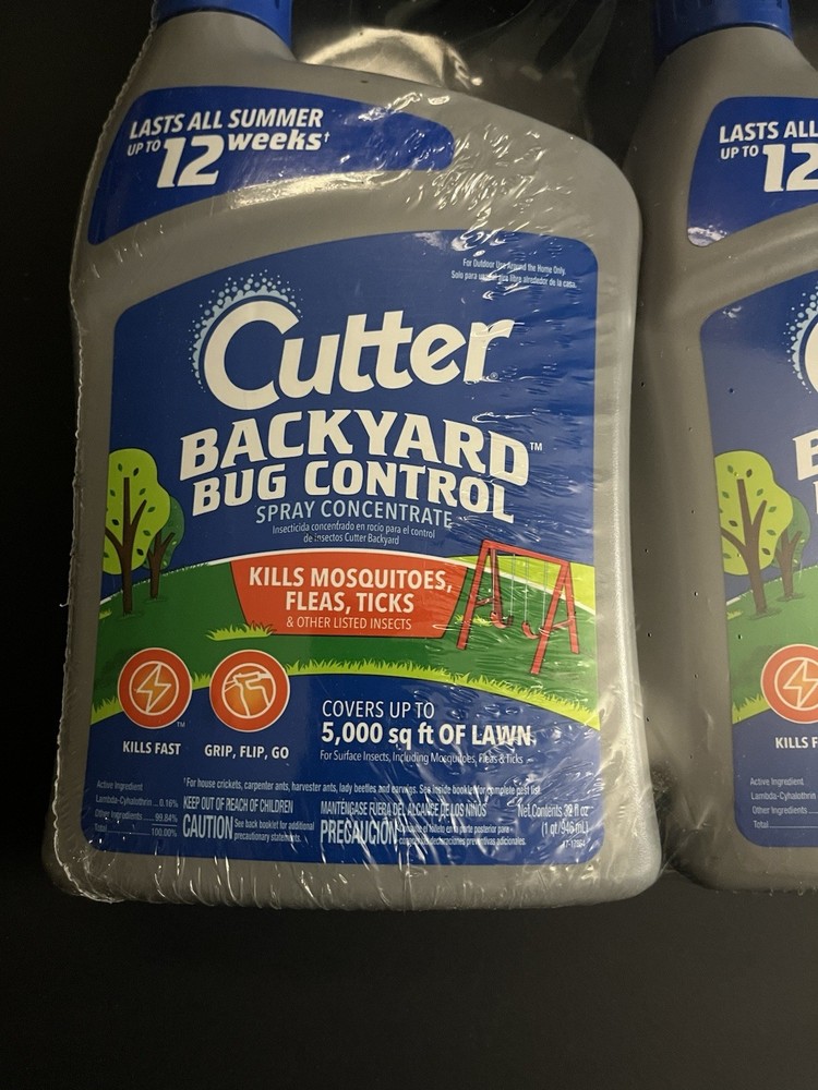 Cutter Backyard Bug Control Spray Concentrate 2 Pack Kills Mosquitoes & Fleas