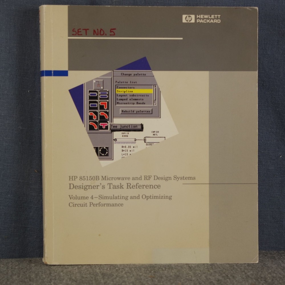 HP 85150B Microwave & RF Design Systems Designer's Task Reference Volume 4