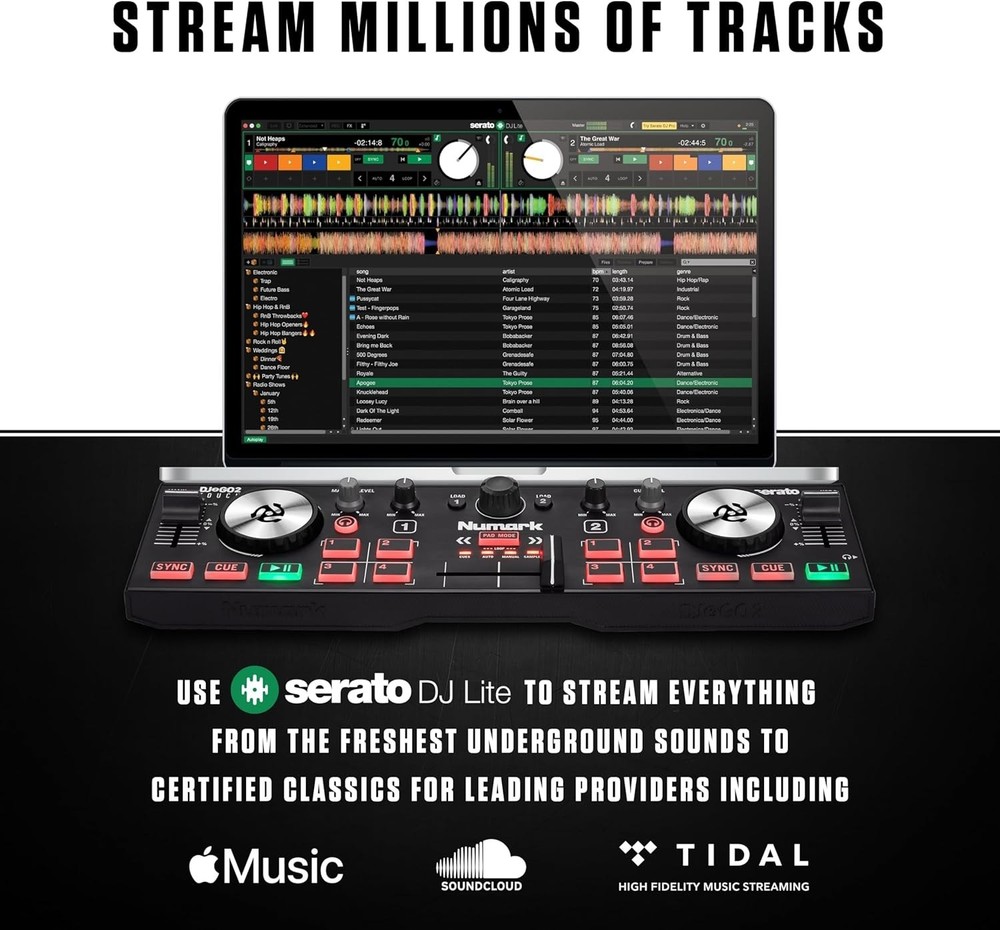 Serato DJ Lite USB Controller for Mac and Windows-