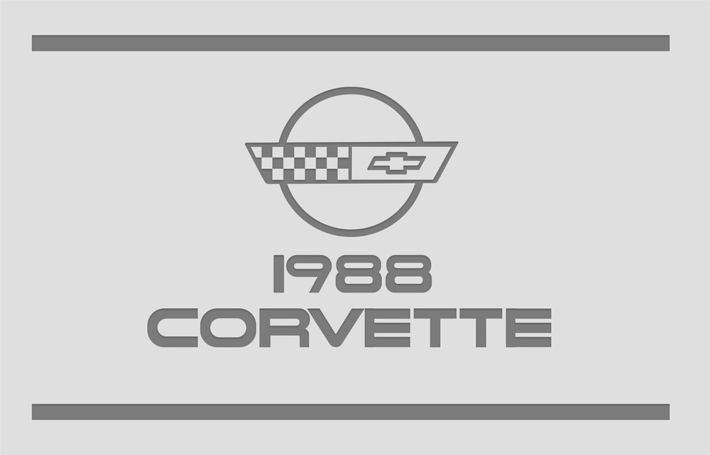 1988 Corvette Owner's Manual