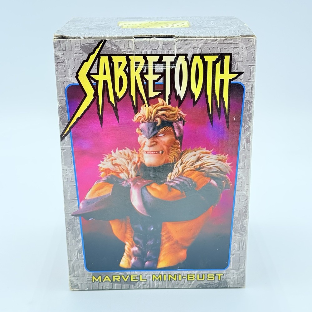Bowen Designs Marvel Sabertooth Mini Bust Figurine 6” Tall IN BOX