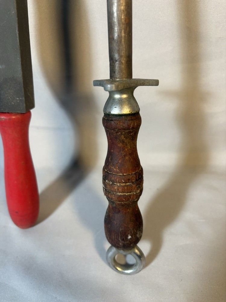 Pair Of Sharpening Tools, Vintage